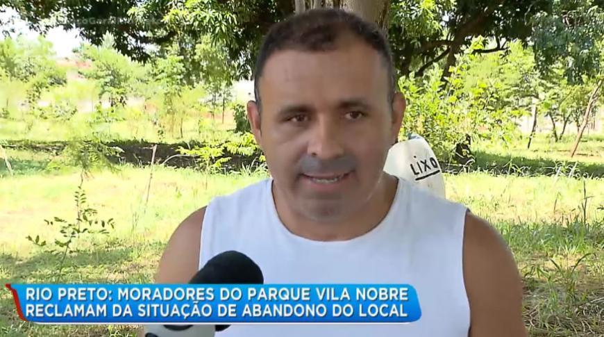 Moradores do Parque Vila Nobre em Rio Preto reclamam da situação de abandono do local