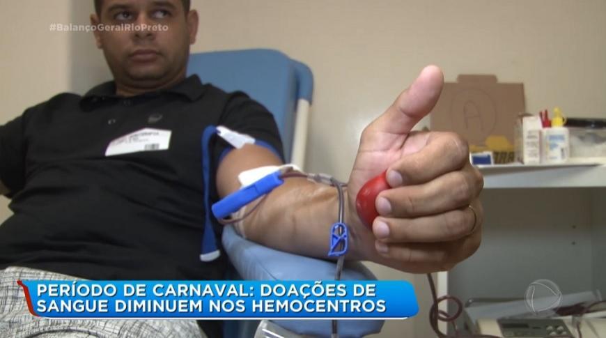 Doações de sangue diminuem nos Hemocentros no carnaval