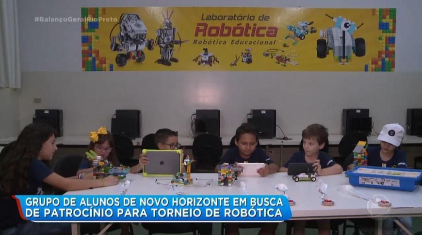 Grupo de alunos de Novo Horizonte busca patrocínio para torneio de Robótica
