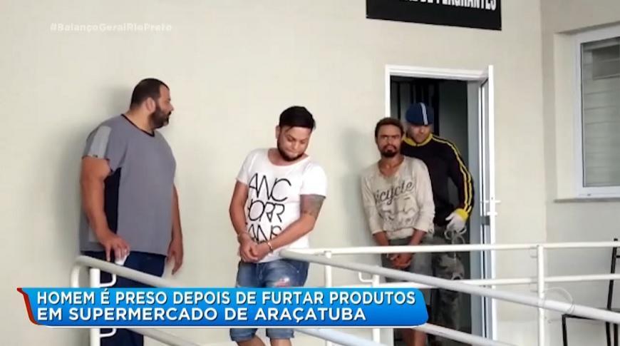 Homem é preso depois de furtar produtos em supermercado de Araçatuba