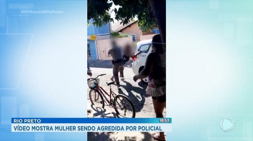 Vídeo mostra mulher sendo agredida por policial em Rio Preto