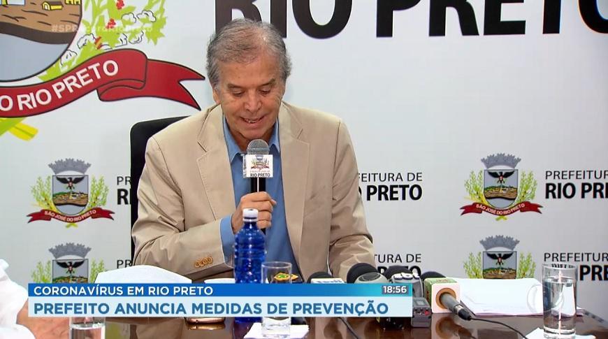 Prefeito de Rio Preto anuncia medidas de prevenção ao coronavírus