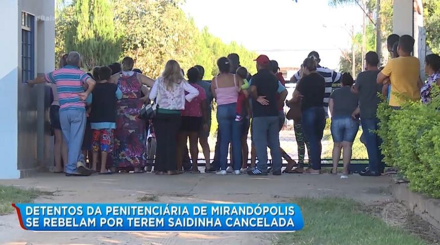 Detentos da Penitenciária de Mirandópolis se rebelam por terem saidinha cancelada