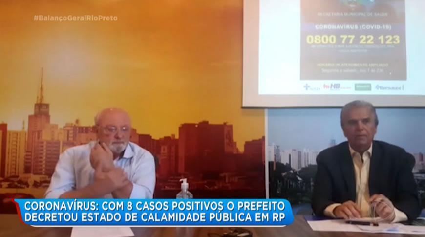 Com 8 casos positivos de coronavírus prefeito de Rio Preto decreta  estado de calamidade pública