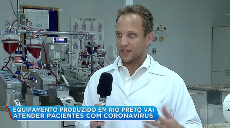 Equipamento produzido em Rio Preto atenderá  pacientes com coronavírus