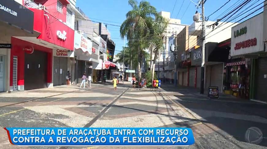 Prefeitura de Araçatuba entra com recurso contra a revogação da flexibilização
