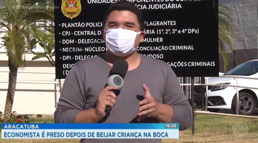 Economista de Araçatuba é preso depois de beijar criança na boca