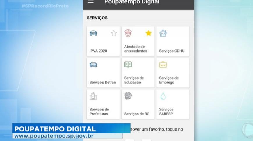 Poupatempo digital aplicativo oferece serviços públicos