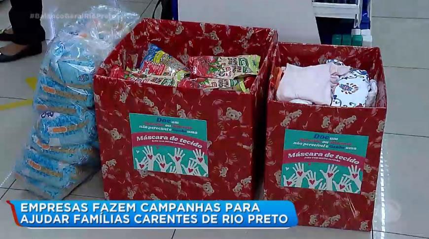 Empresas fazem campanhas para ajudar famílias carentes de Rio Preto