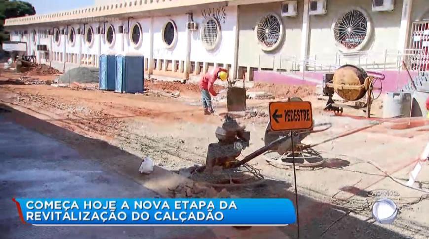 Começa nova etapa da revitalização do calçadão de Rio Preto