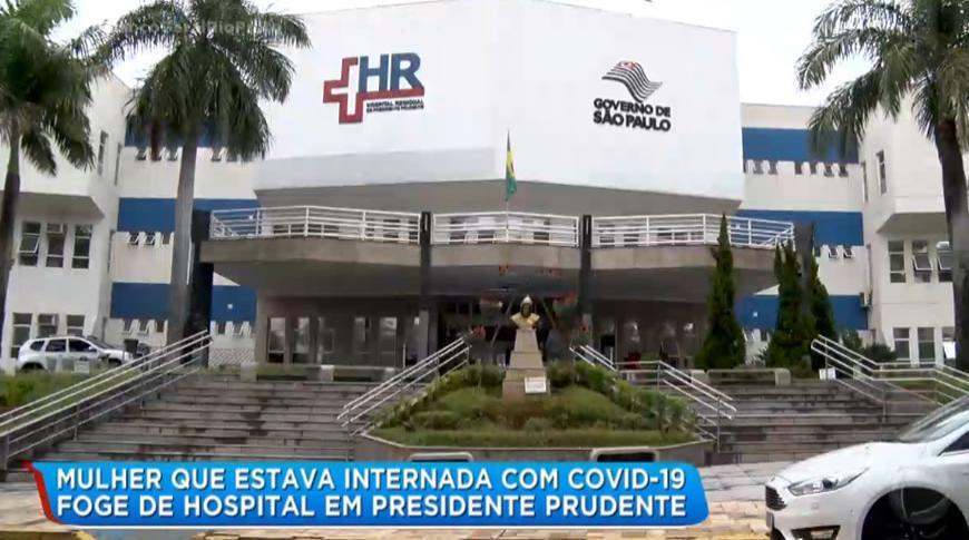 Mulher internada com Covid-19 foge de hospital em Presidente Prudente