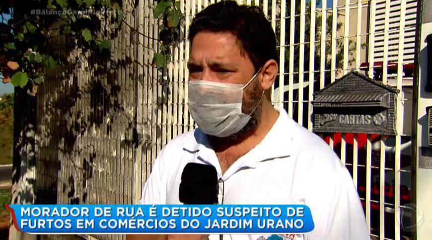 Morador de rua é detido suspeito de furtos em comércio do Jardim Urano