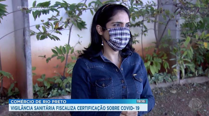 Vigilà¢ncia sanitária fiscaliza certificação sobre Covid- 19 no comércio de Rio Preto