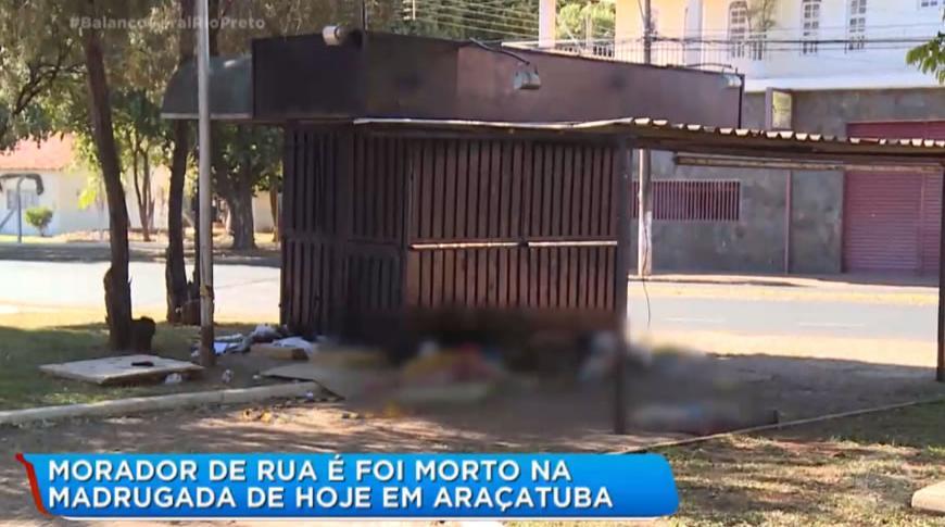 Morador de rua foi morto na madrugada dessa segunda-feira (20) em Araçatuba