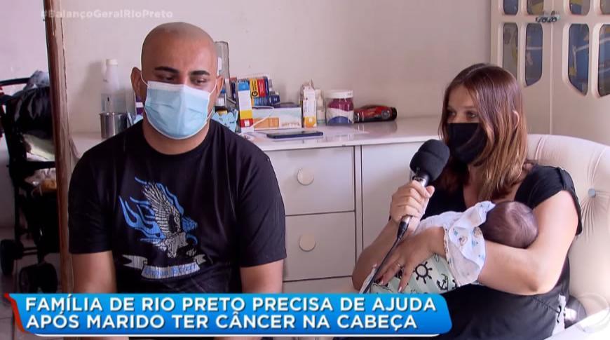 Família de Rio Preto precisa de ajuda após homem passar por  cirurgia de cà¢ncer na cabeça
