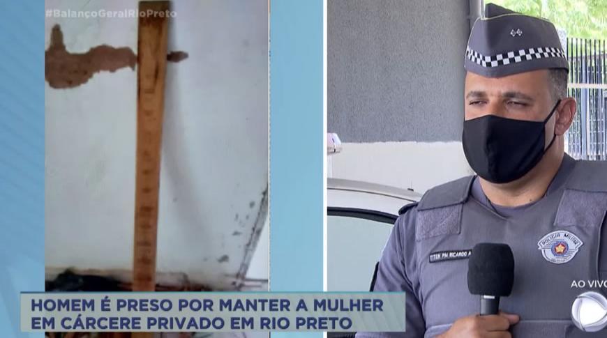 Homem é preso por manter mulher em cárcere privado, em Rio Preto