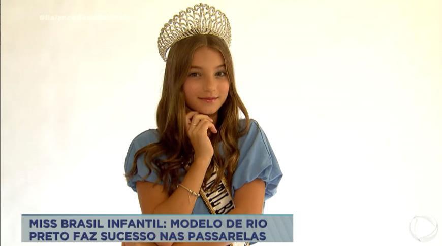 Miss Brasil Infantil: modelo de Rio Preto faz sucesso nas passarelas