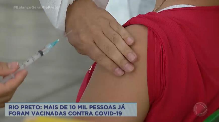 Mais de 10 mil pessoas já foram vacinadas contra Covid-19 em Rio Preto