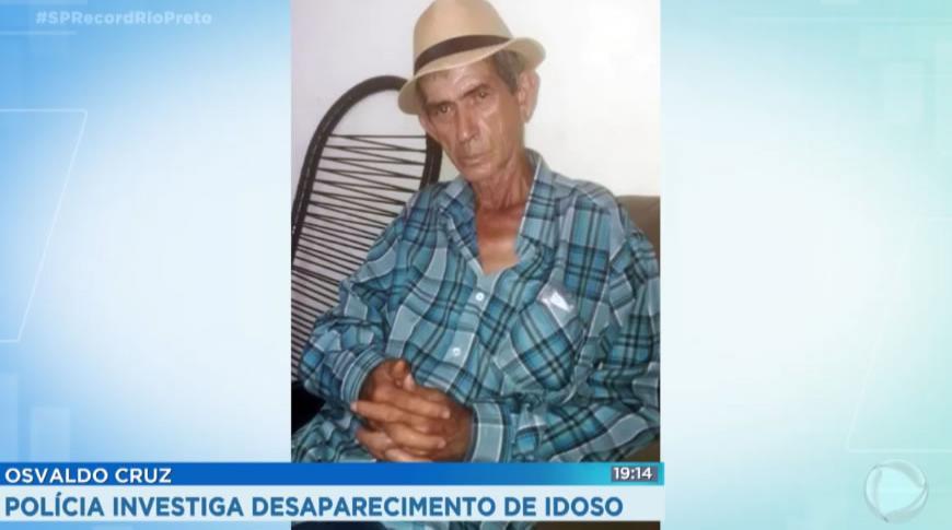 Polícia investiga desaparecimento de idoso de Osvaldo Cruz