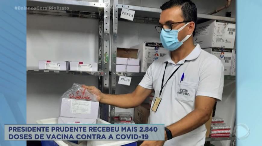 Prudente recebeu mais 2.840 doses de vacina contra a Covid-19