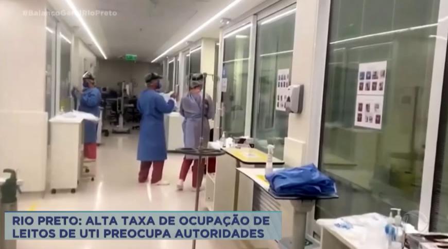 Taxa de ocupação de leitos de UTI em  Rio Preto  preocupa autoridades