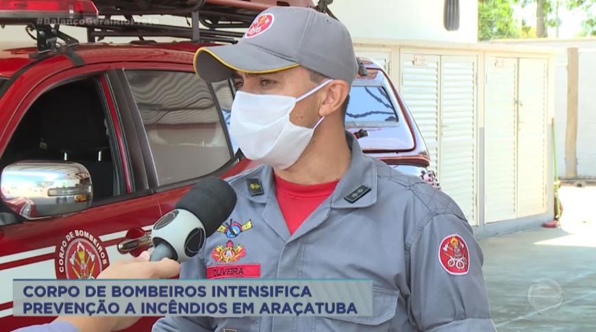 Corpo de Bombeiros intensifica prevenção a incêndios em Araçatuba