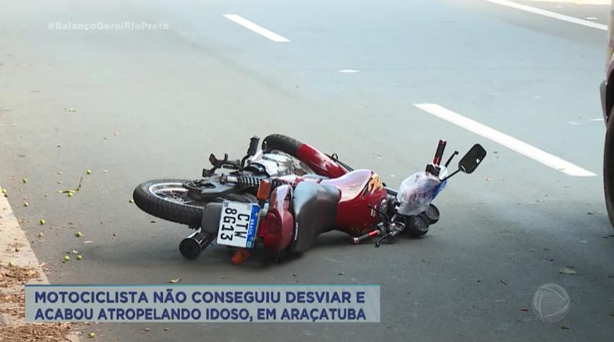 Idoso morre atropelado por motociclista em Araçatuba