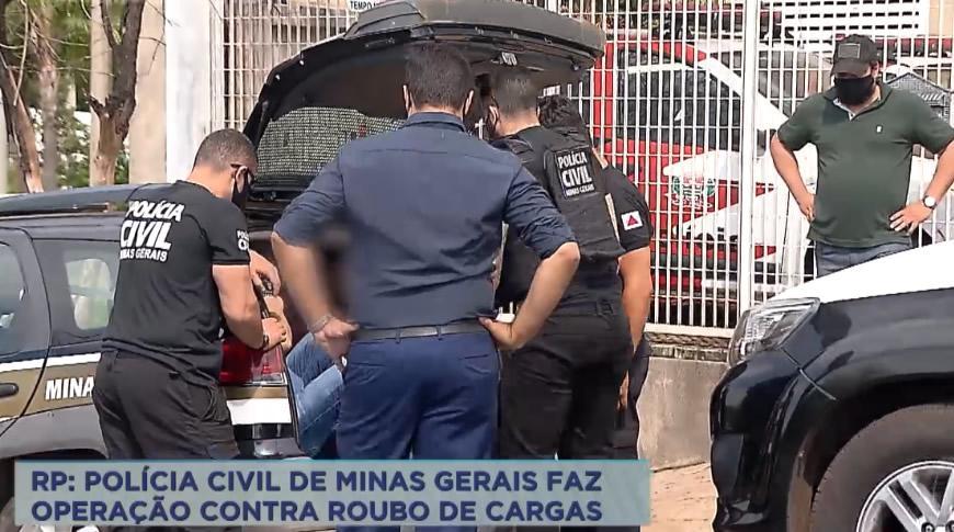 Polícia Civil de Minas Gerais faz operação contra roubo de cargas