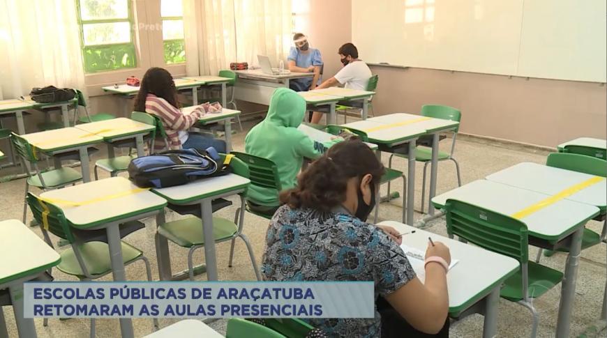 Escolas públicas de Araçatuba retomaram as aulas presenciais