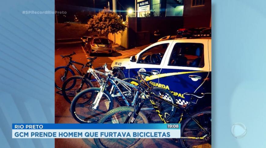 GCM  prende homem que furtava bicicletas