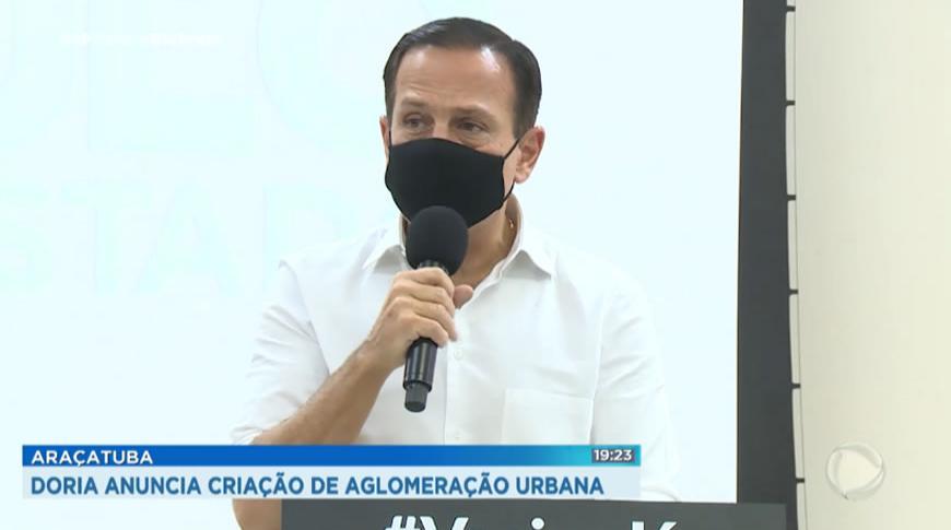 Doria anuncia criação de aglomeração urbana em Araçatuba