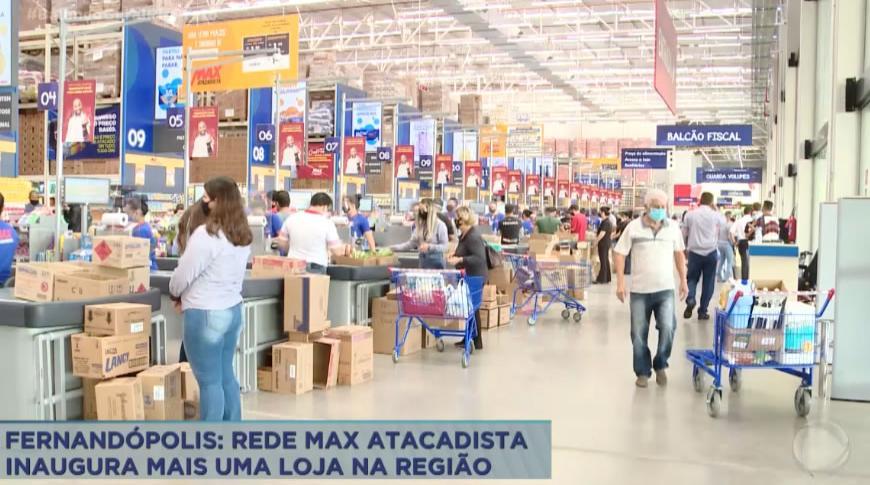 Rede Max Atacadista inaugura mais uma nova loja, em Fernandópolis