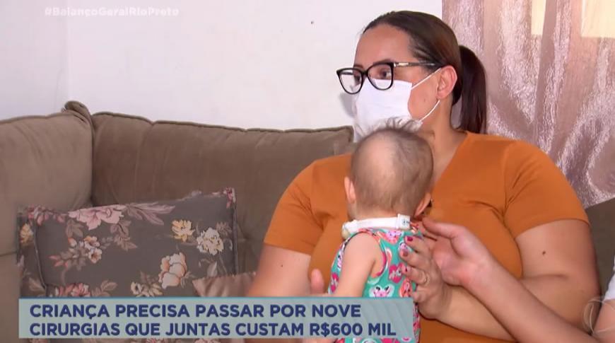 Família pede ajuda para custear 9 cirurgias que juntas custam R$600 mil