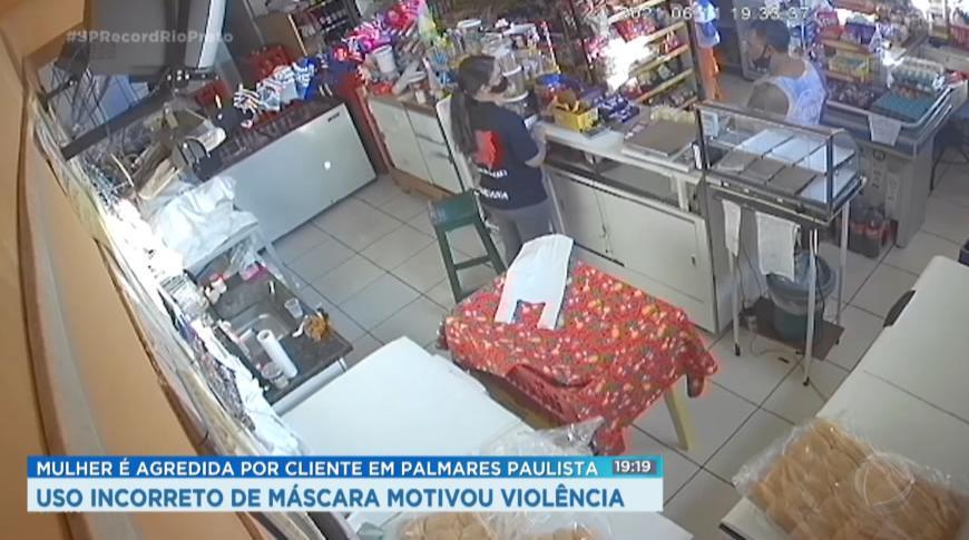 Mulher é brutalmente agredida em Palmares Paulista ao solicitar uso correto de máscara