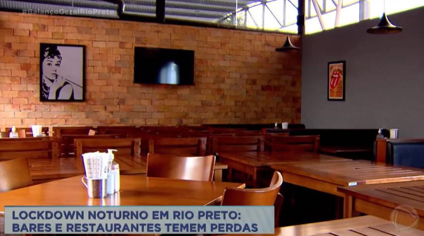 Bares e restaurantes de Rio Preto temem perdas com lockdown noturno