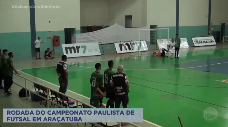 Rodada do Campeonato Paulista de Futsal em Araçatuba