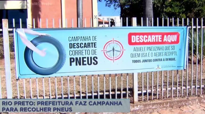 Prefeitura de Rio Preto  faz campanha para recolher pneus