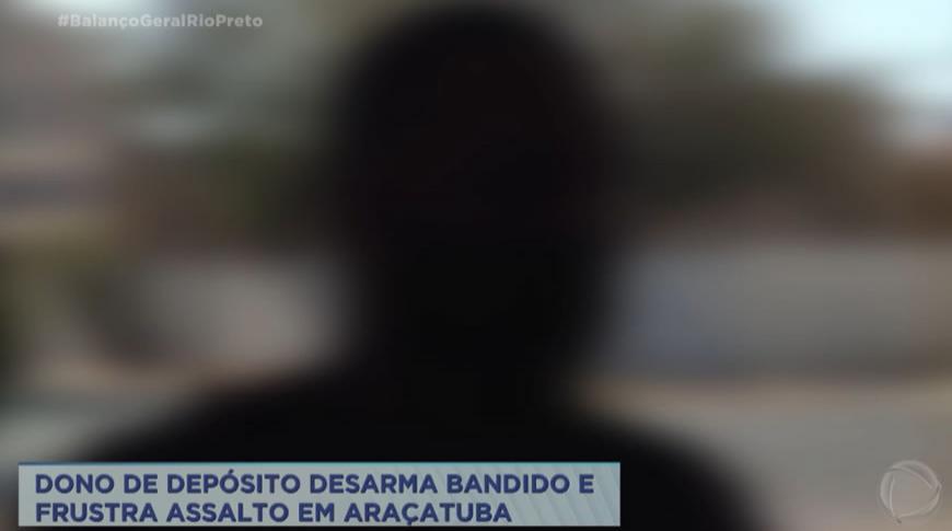 Dono de depósito desarma bandido e frustra assalto em Araçatuba