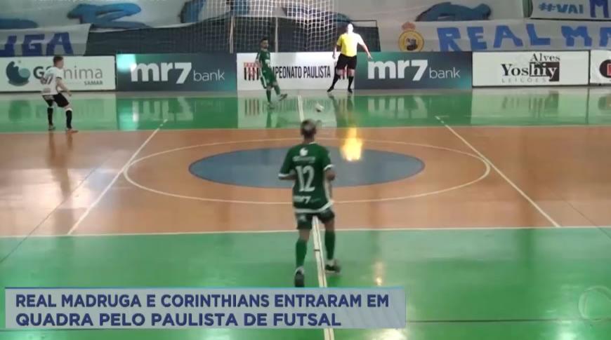 Real Madruga e Corinthians entraram em quadra pelo Paulista de Futsal