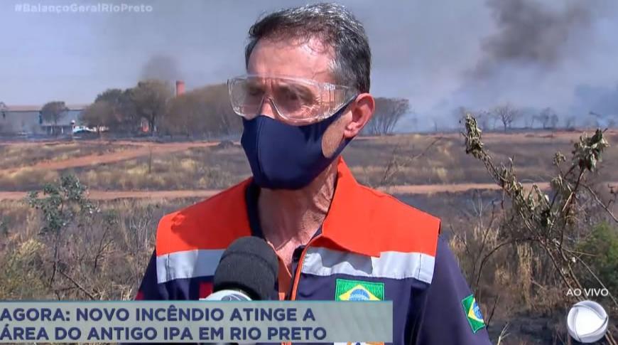 Novo incêndio atinge a área do antigo IPA em Rio Preto