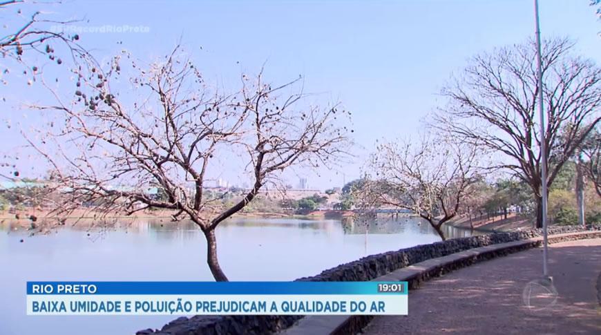 Baixa umidade e poluição prejudicam a qualidade do ar em Rio Preto