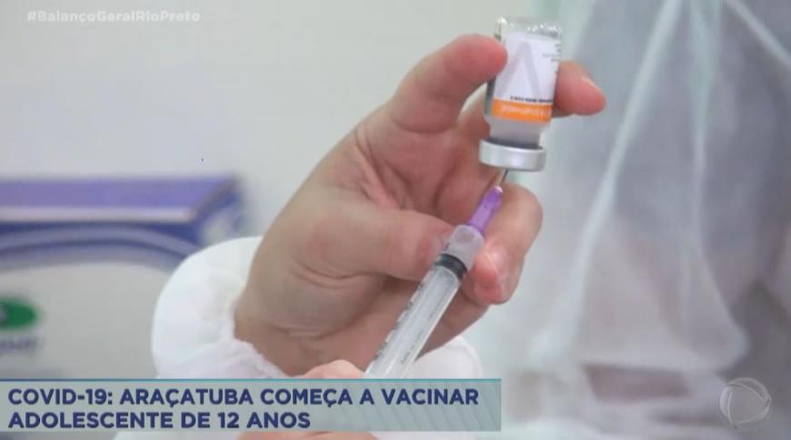 Araçatuba começa a vacinar adolescentes de 12 anos