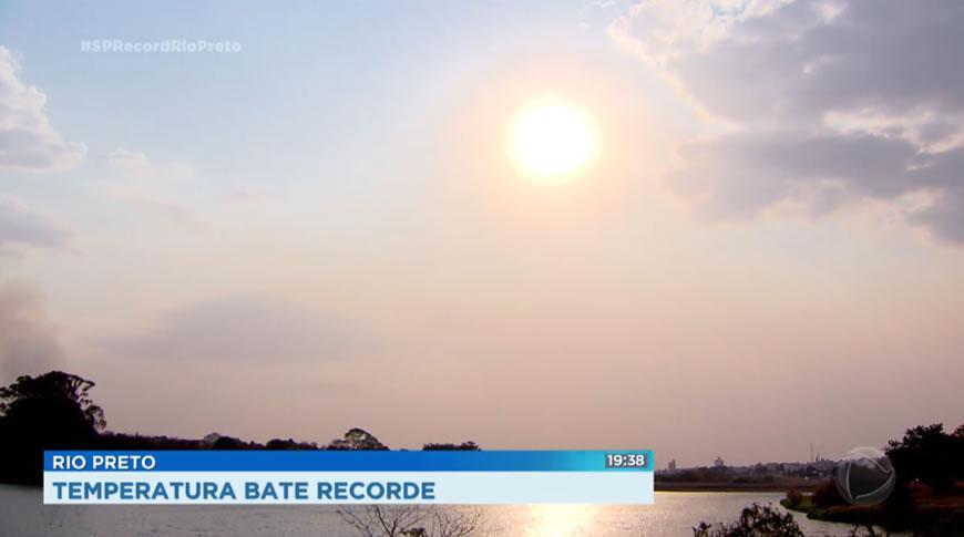 Temperatura bate recorde em Rio Preto