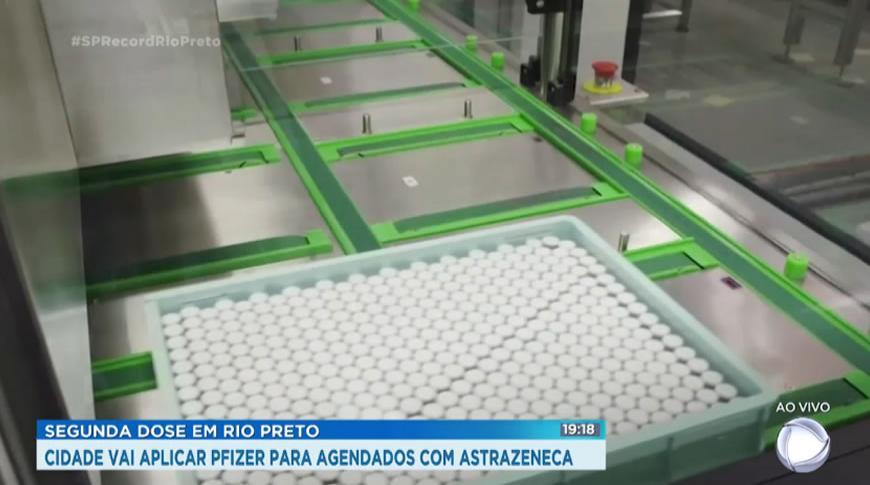 Rio Preto aplicará Pfizer para agendados de segunda dose com Astrazeneca