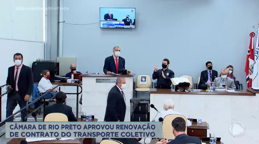 Câmara de Rio Preto aprovou a renovação de contrato do transporte coletivo
