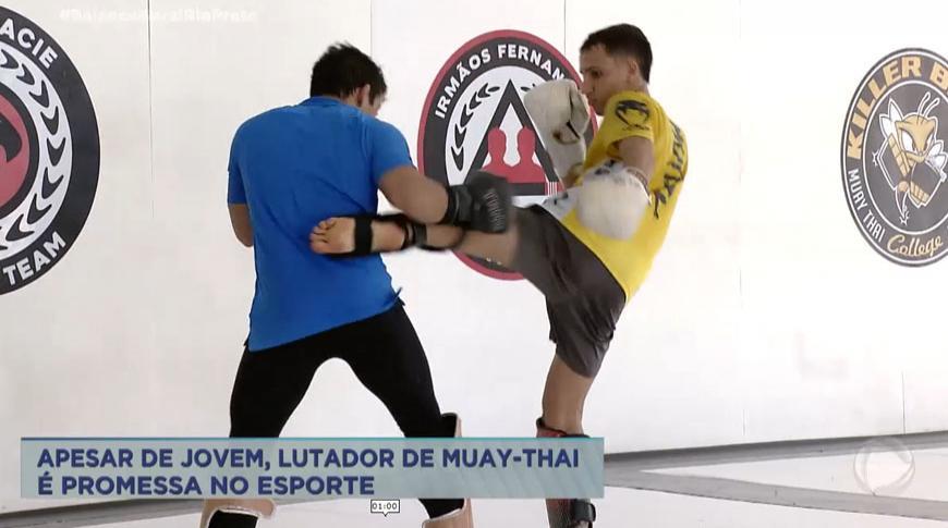 Lutador de Muay thai de Rio Preto  é promessa no esporte