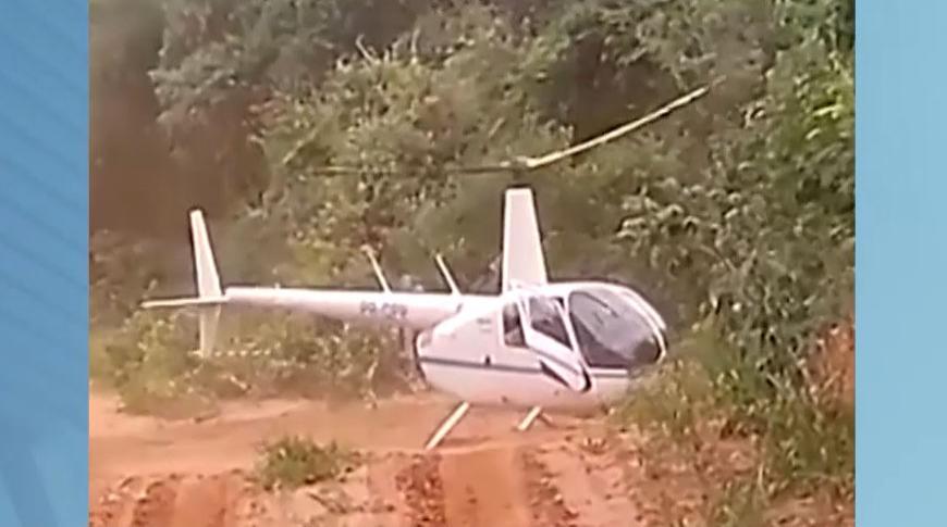 Piloto de helicóptero é preso por transportar mais de 200kg de cocaína