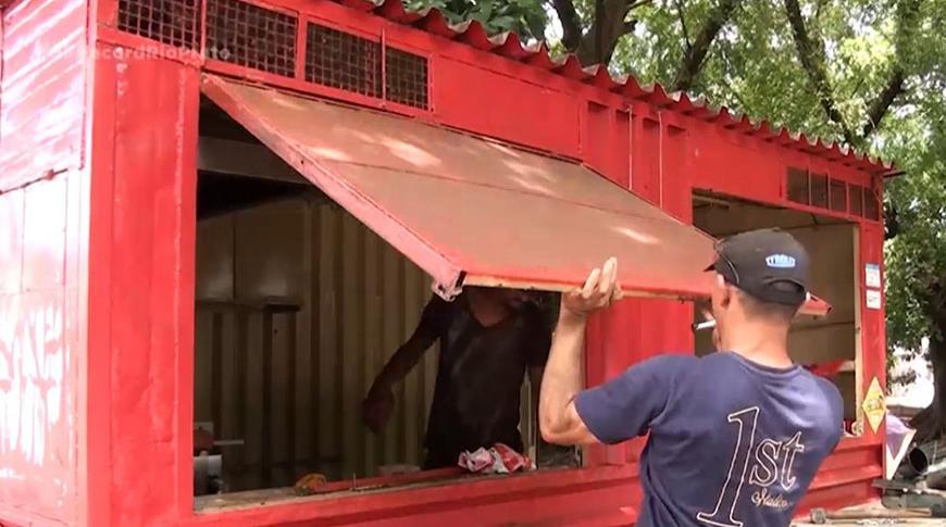 Começa em Araçatuba a retirada de trailers nas praças da cidade