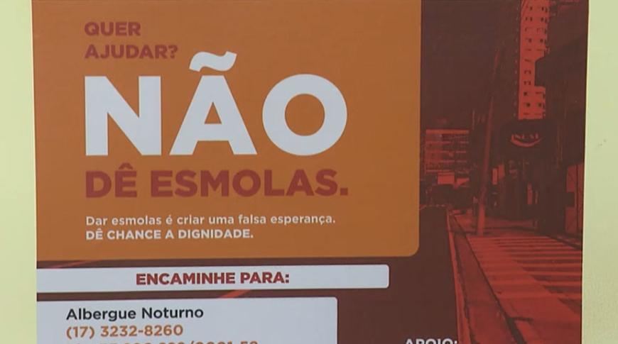 Campanha contra esmolas é intensificada em Rio Preto