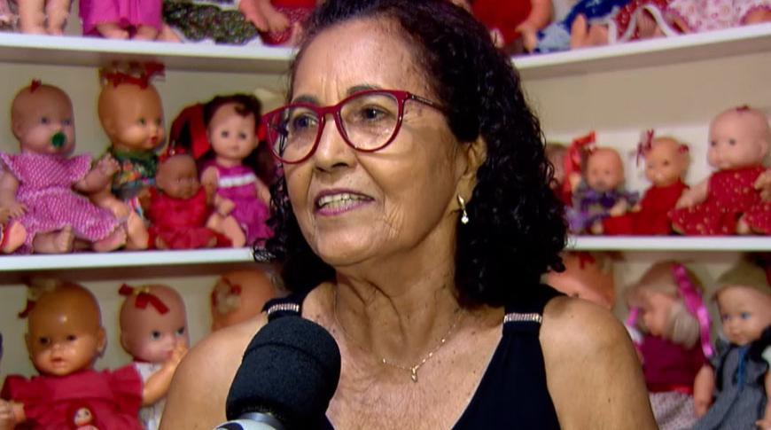 Aposentada de Rio Preto têm mais de 800 bonecas